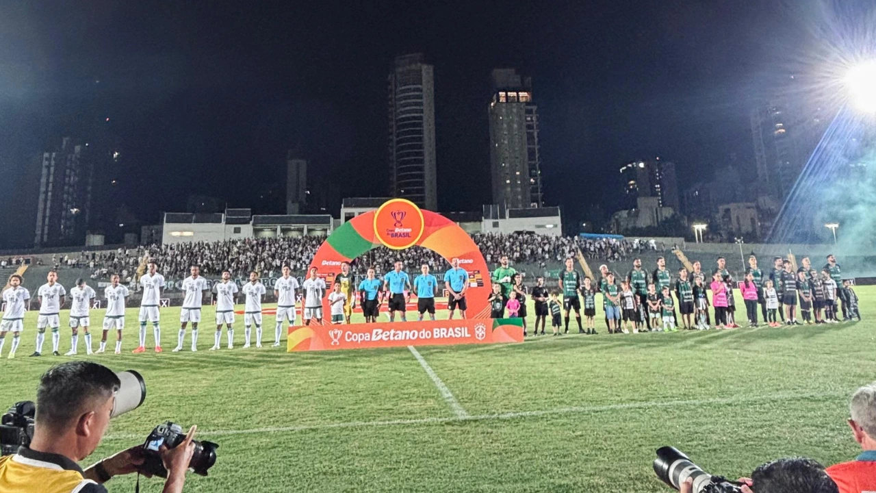 Protocolo Copa do Brasil - times perfilados no campo